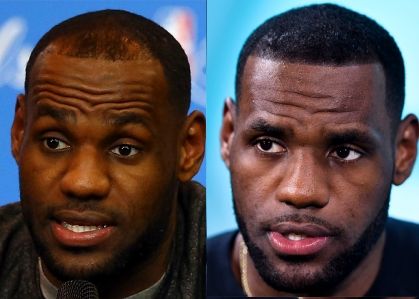 lebron new hair